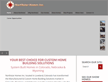 Tablet Screenshot of northstar-homes.com